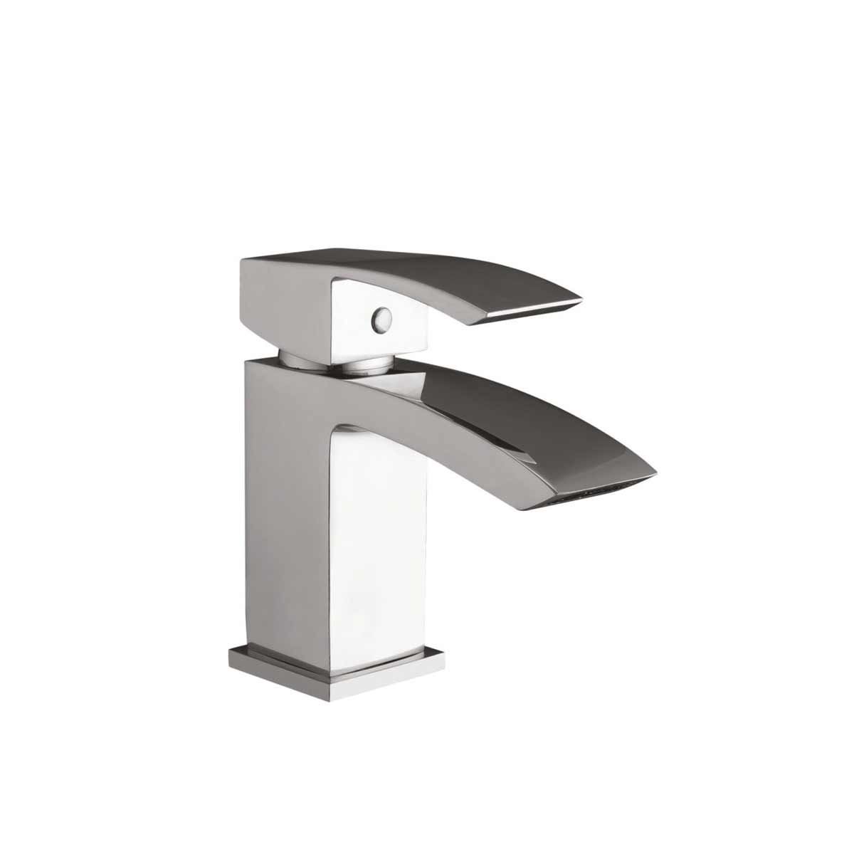 AG Descent Mono Basin Mixer Tap with Push Waste in Chrome