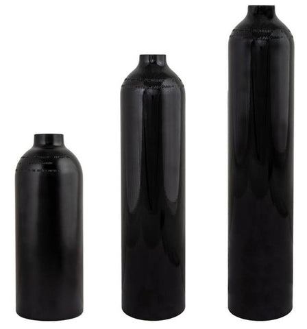 Scubatech 3lt Black Aluminium Cylinder