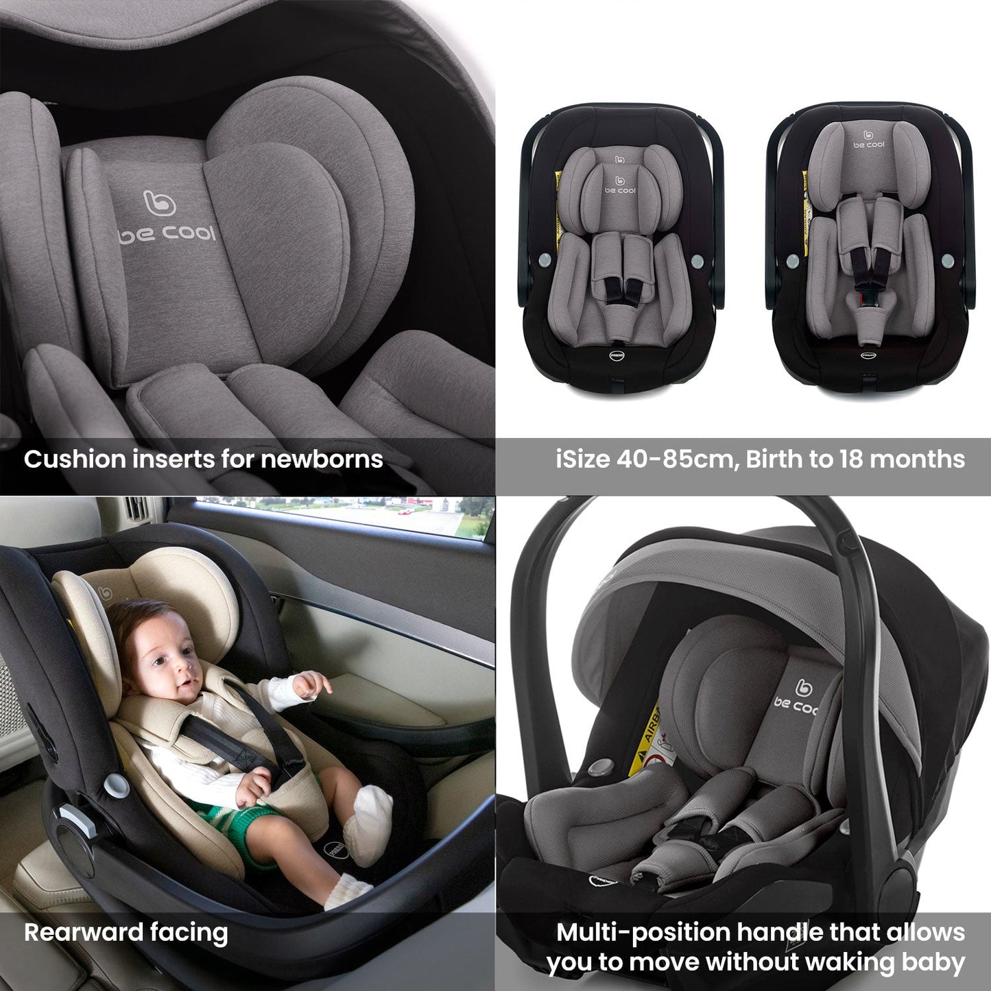 Noordi Sole V3 3in1 with Travel Carrier Car Seat, Artic Mink