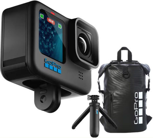 GoPro HERO12 Bundle (with Shorty Handle/Tripod | SwagBag | Carry Case | 64GB SD Card)