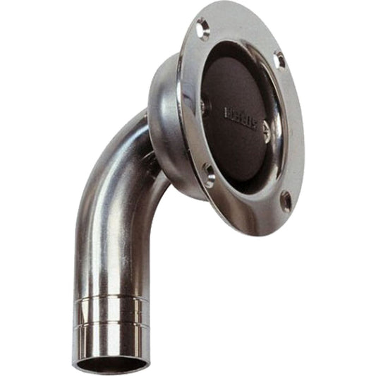 Vetus Stainless Steel Breather Nipple (Angled / 25mm Hose) V-AB25B