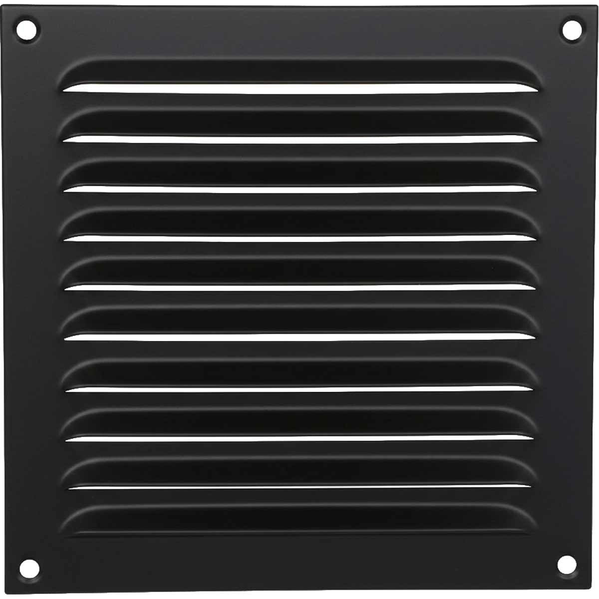 Hooded Louvre Vent Matt Black (6" x 6") V80182MB