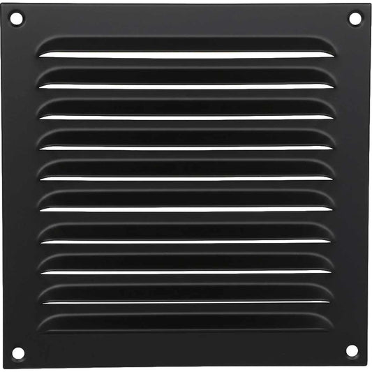 Hooded Louvre Vent Matt Black (6" x 6") V80182MB
