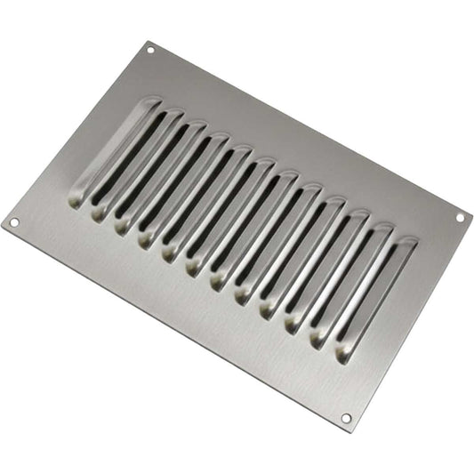 Hooded Louvre Vent Brushed Stainless Steel (6" x 9") V80184BSS