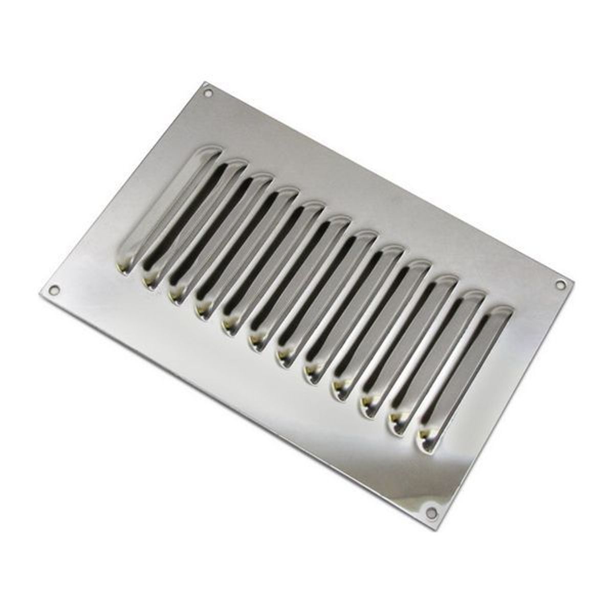 Hooded Louvre Vent Polished Stainless Steel (6" x 9") V80184PSS