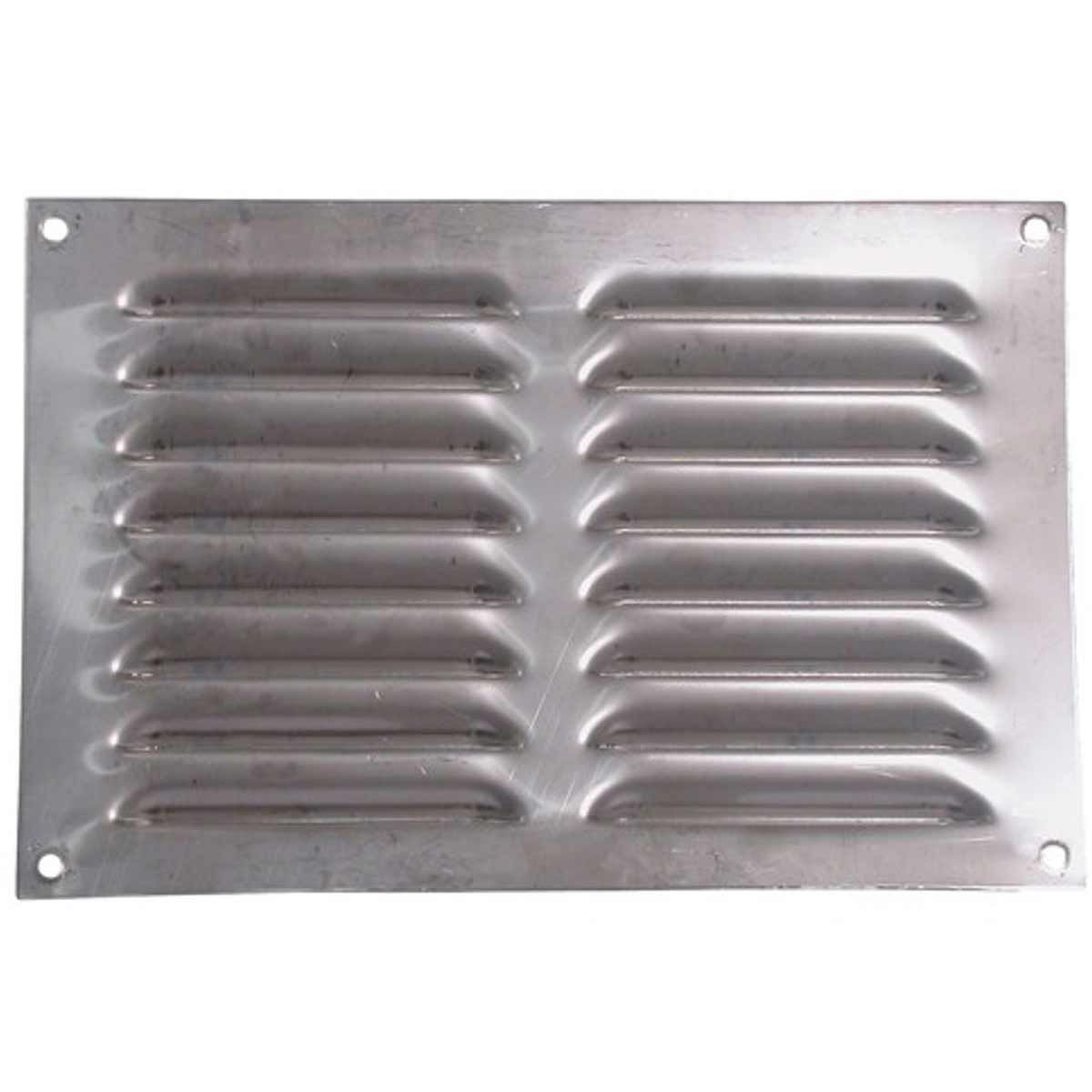 Hooded Louvre Vent Brushed Stainless Steel (9" x 6") V80185BSS