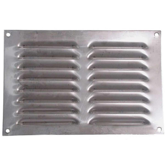 Hooded Louvre Vent Brushed Stainless Steel (9" x 6") V80185BSS