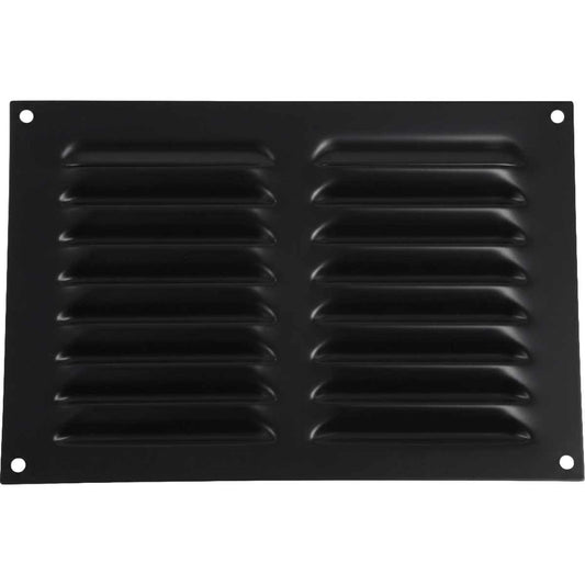 Hooded Louvre Vent Matt Black (9" x 6") V80185MB