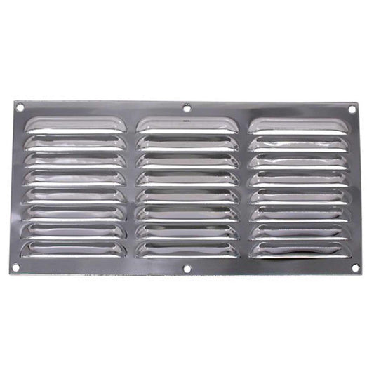 AG Hooded Louvre Vent Chrome Plated (12" x 6") V80186CP