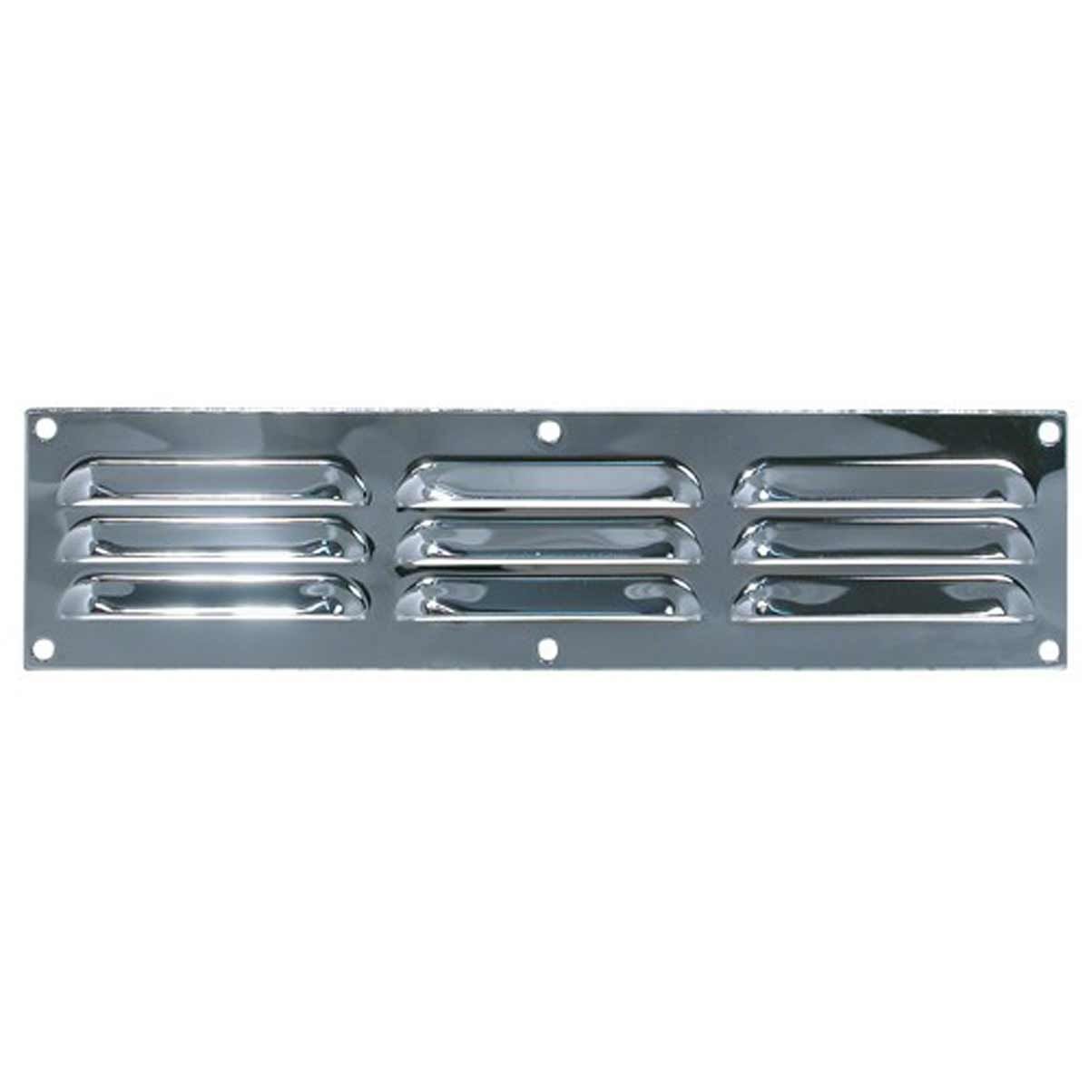 Hooded Louvre Vent Chrome Plated (12" x 3") V80187CP