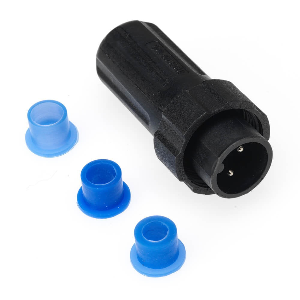 Index Marine Spare Grafter 2 Pin Male In-Line Plug Connector – Screw Terminal