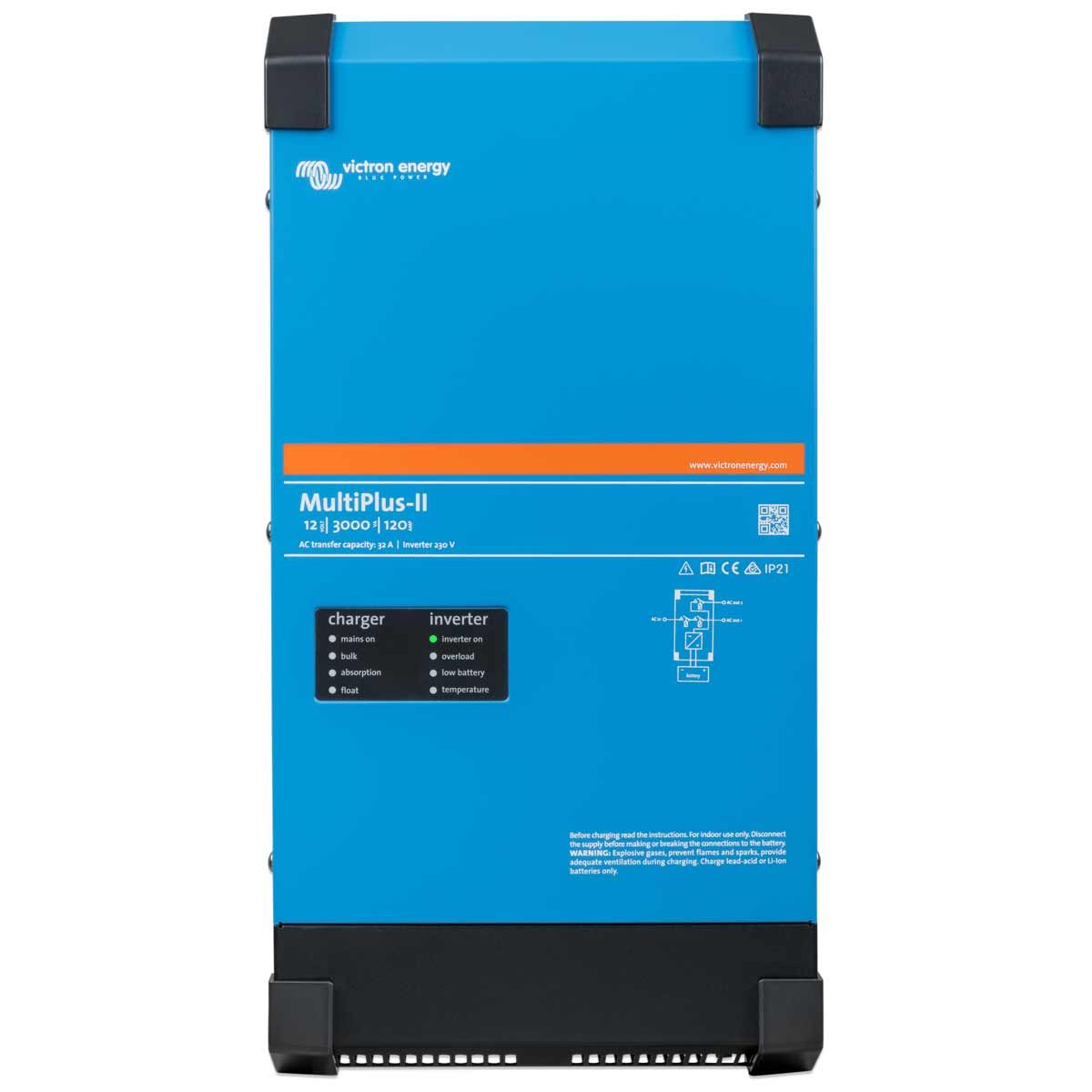 Victron MultiPlus-II Inverter/Charger (12V 230V / 3000VA / 120-32A) VC-PMP122305010