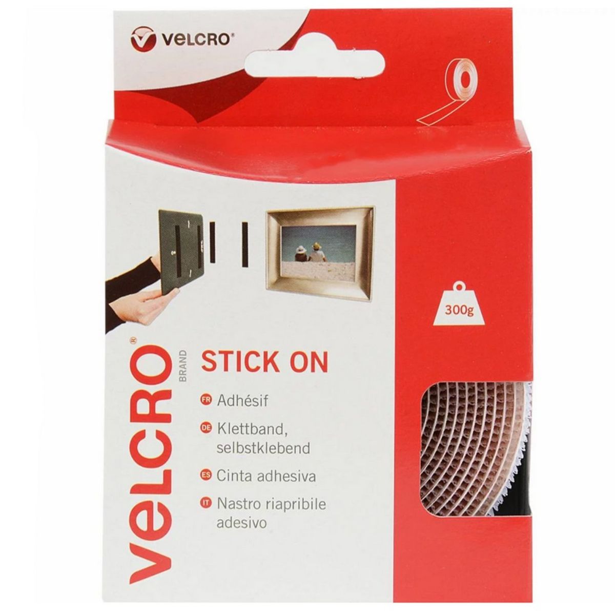 Velcro Stick On Tape (20mm x 2.5m / White) VEL-214