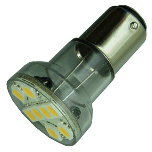 Aten Lighting 8 LED BA15D Long Neck Spot Bulb Cool White VL-544