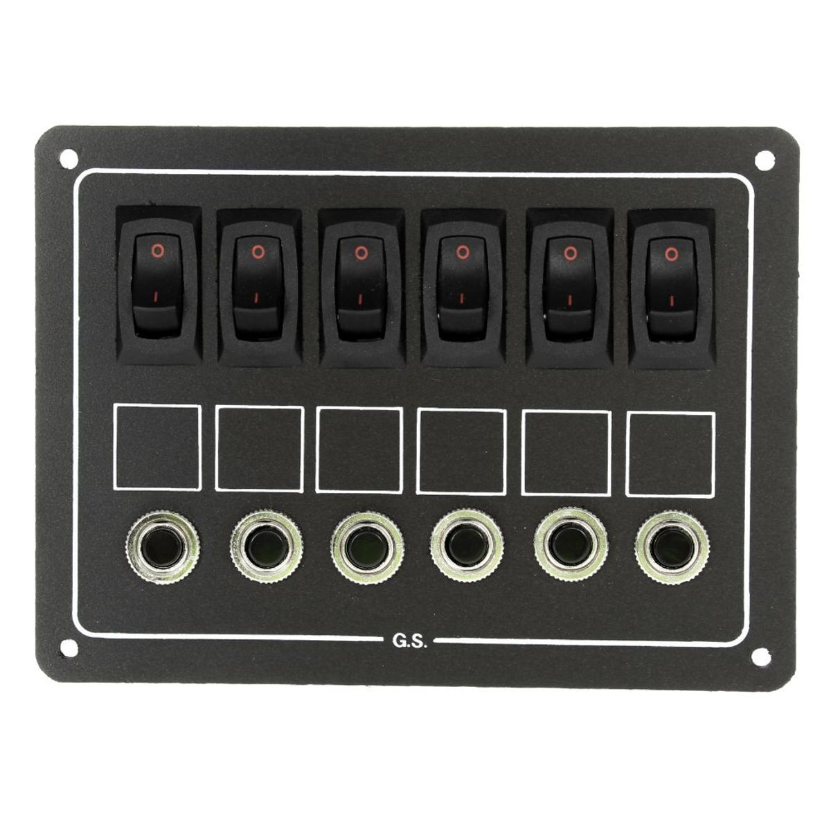 AG 6 Way Circuit Breaker/Switch Panel (6A, 8A, 10A and 15A)