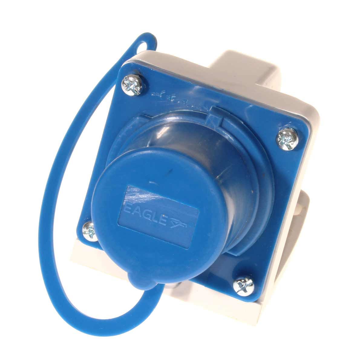 W4 Mains Angled Inlet 3-Pin 240V 16A VS-093