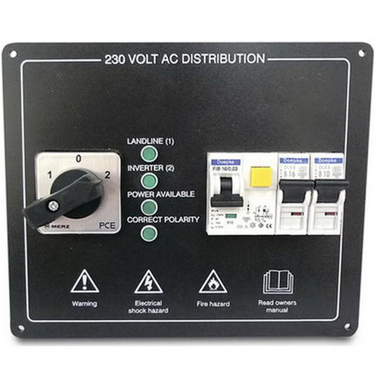 AG AC Panel RCCB 2MCB's + 2-Way Changeover