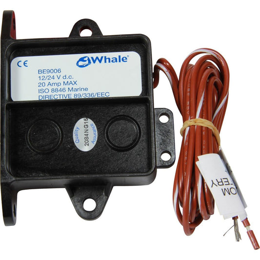 Whale Automatic Bilge Water Sensor Switch (12V & 24V / 30s Delay) W-BE9006