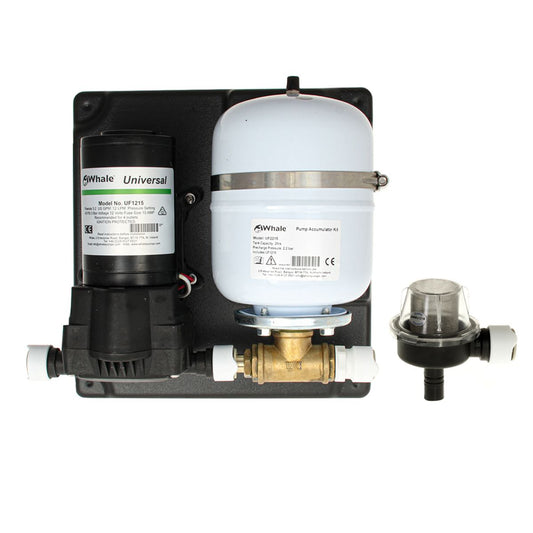 Whale UF2215 Pump and Accumulator Kit (12V / 11.5 LPM / 45 PSI) W-UF2215