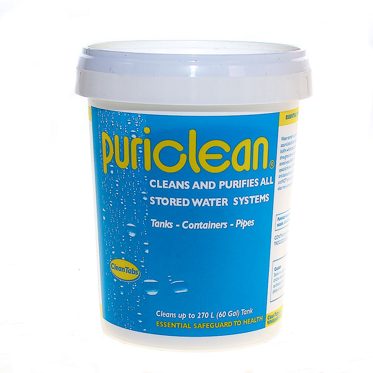 Clean Tabs Water Cleaner and Purifier Tabs Puriclean 400g WF-024