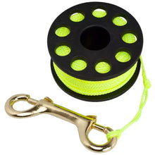 Aquatec Scuba Diving Finger Spool (30m) and Double Ended Brass Clip - waterworldsports.co.uk