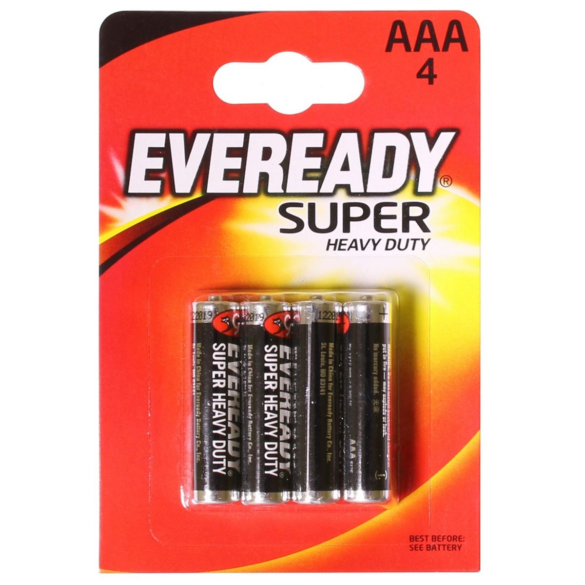 Eveready AAA Zinc Battery (x4) Y6800/AAA