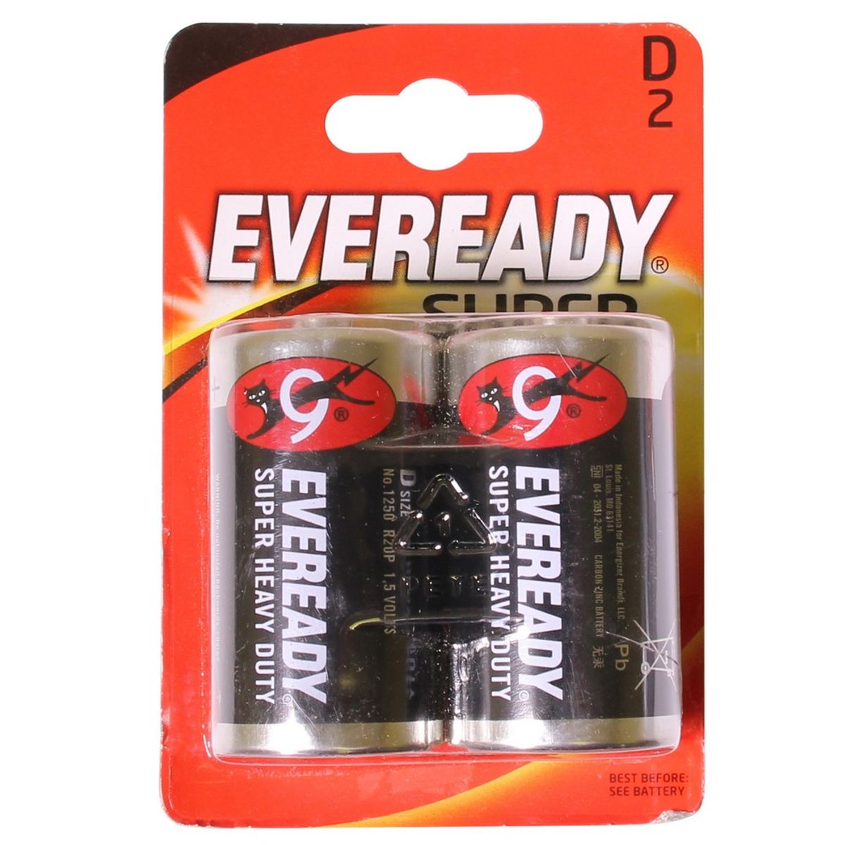 Eveready D Zinc Battery (x2) Y6800/D