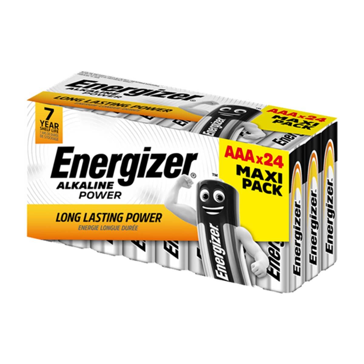 AAA Energizer Alkaline Batteries (24 Pack) Y6850/AAA/ENER24