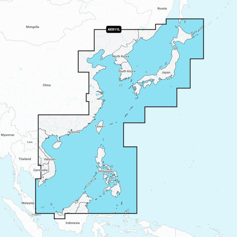 Garmin Navionics + Chart: AE011L - China Sea & Japan