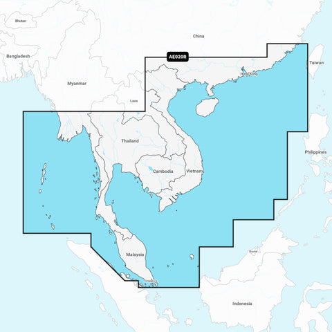 Garmin Navionics + Chart: AE020R - South China & Andaman Seas