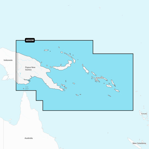 Garmin Navionics + Chart: AE025R - Papua New Guinea & Solomon Isl