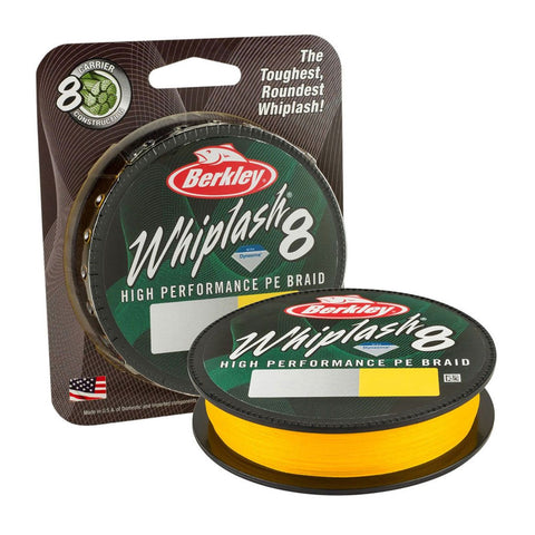 Berkley Whiplash 8 Braid - Yellow-300m-0.08mm