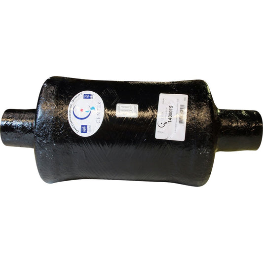 Centek Vernatone Round MKII GRP Exhaust Muffler (76mm Hose)