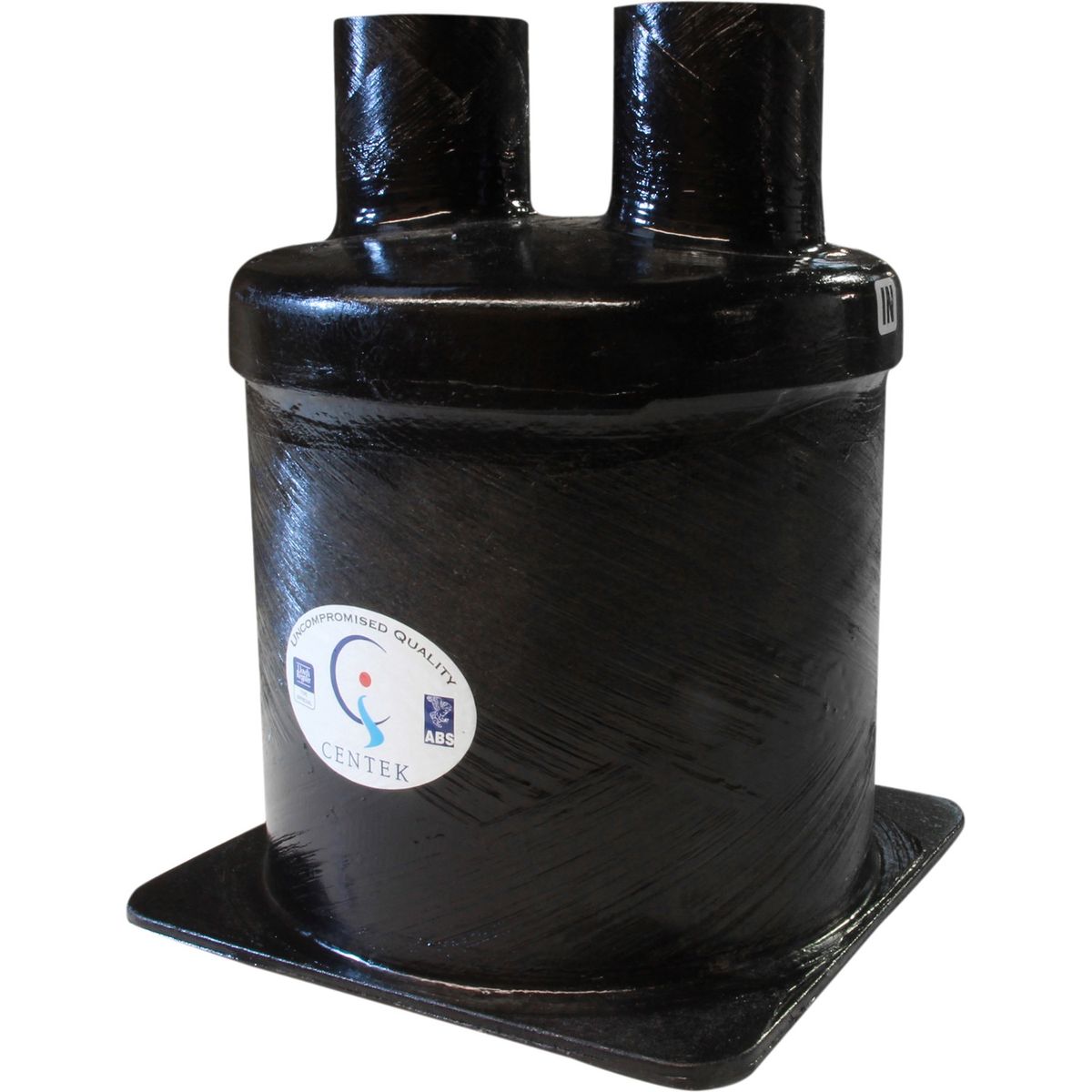 Centek Low Capacity GRP Exhaust Waterlock (Top In - Top Out / 76mm)
