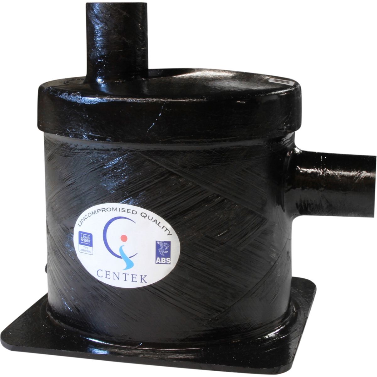 Centek Low Capacity GRP Exhaust Waterlock (Side In - Top Out / 51mm)