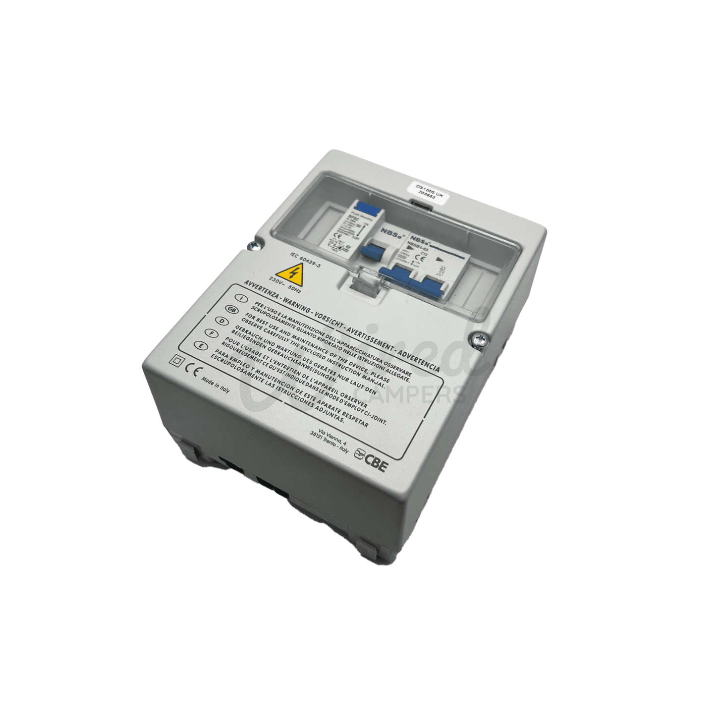 CBE DS120S-UK Mains Double Pole Camper Consumer Unit