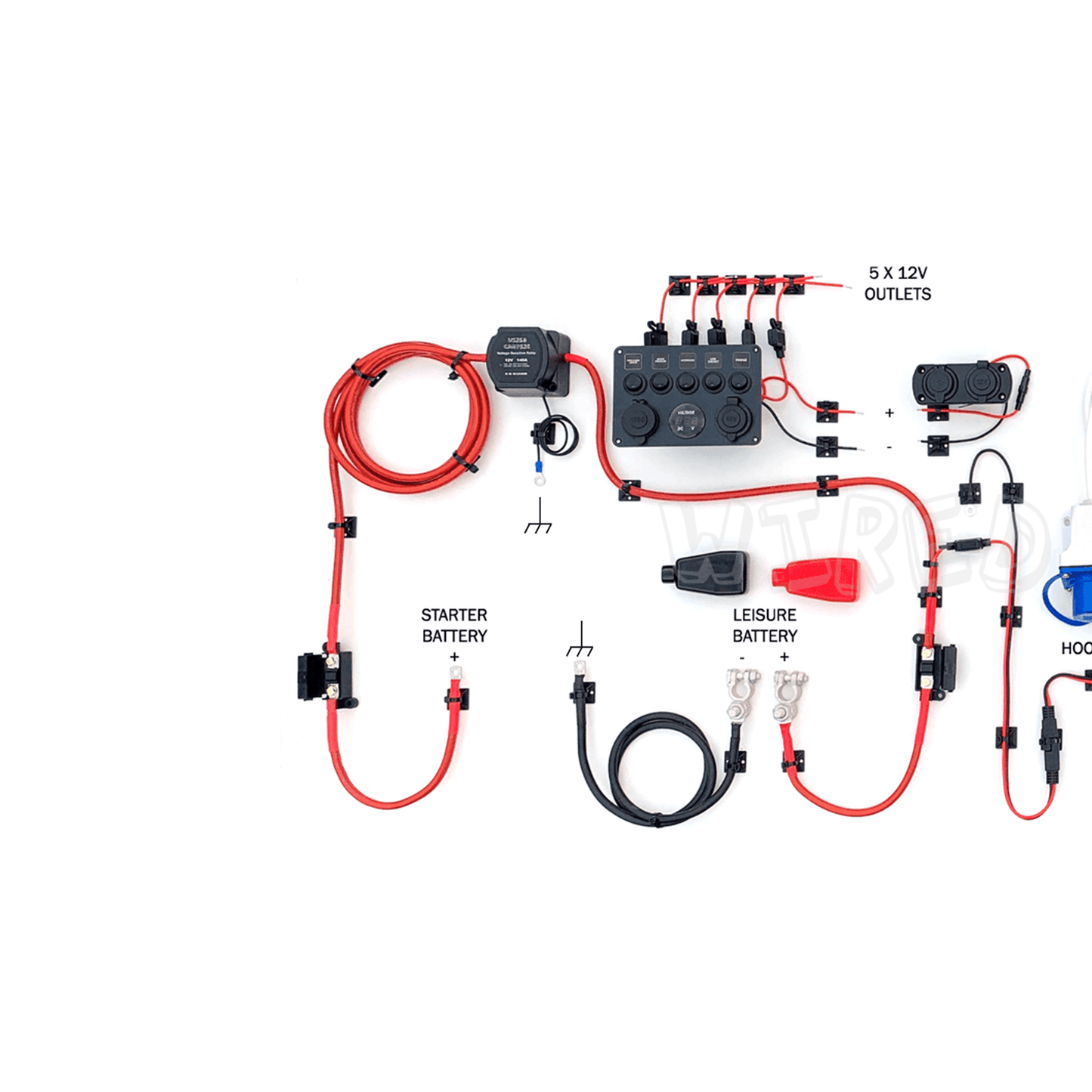 Wired Campers Complete Camper Van Electrical System - 12V Split Charge & 240V Mains