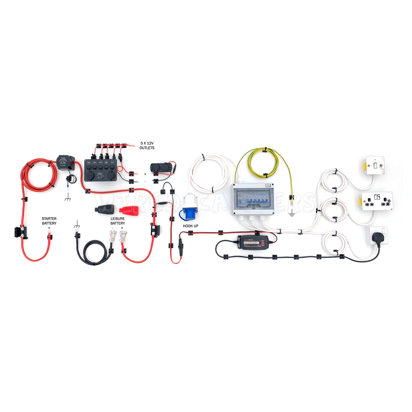 Wired Campers Complete Camper Van Electrical System - 12V Split Charge & 240V Mains