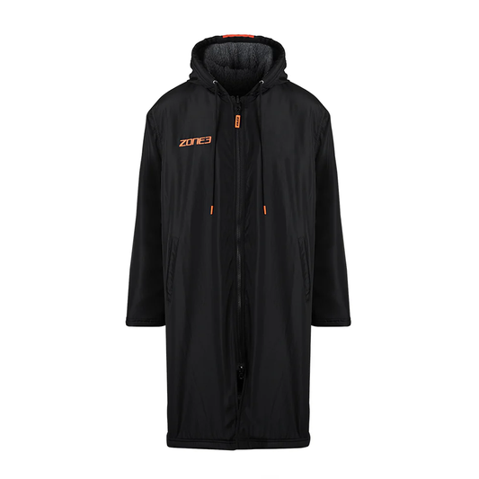 ZONE3 Recycled Parka Robe Black/Orange CW23URPCR101/S (Small)