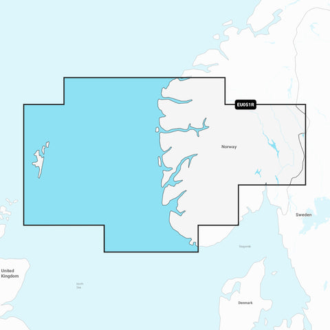 Garmin Navionics+ Chart: EU051R - Norway Lista to Sognefjord