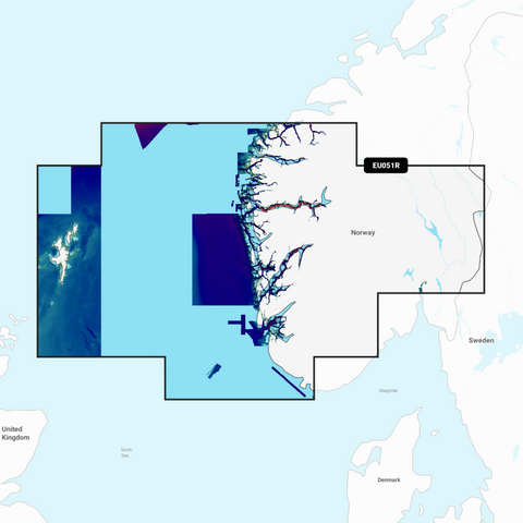 Garmin Navionics Vision+ Chart: EU051R - Norway Lista to Sognefjord