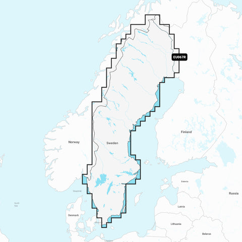 Garmin Navionics+ Chart: EU067R - Sweden Lakes & Rivers