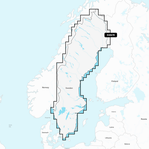 Garmin Navionics Vision+ Chart: EU067R - Sweden Lakes & Rivers