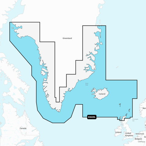 Garmin Navionics+ Chart: EU620L - Greenland & Iceland