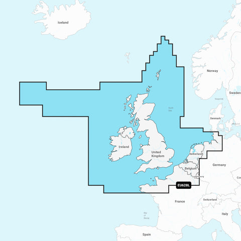 Garmin Navionics+ Chart: EU628L - U.K. Ireland & Holland