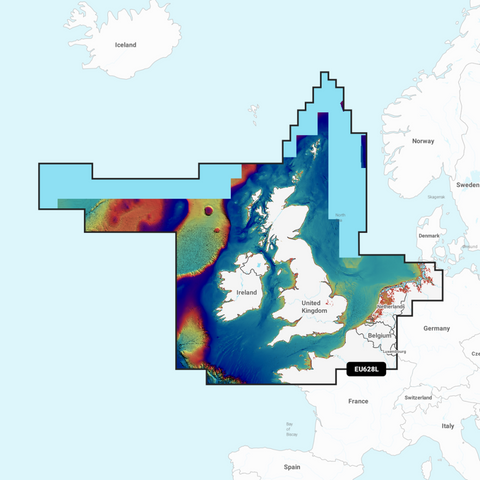 Garmin Navionics Vision+ Chart: EU628L - U.K. Ireland & Holland