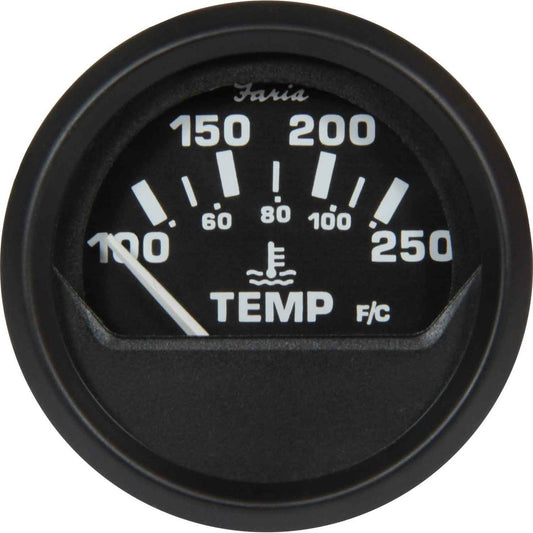 Faria Beede Water Temperature Gauge in Euro Black Style (US Resist) FAR12812
