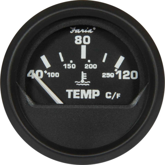 Faria Beede Water Temperature Gauge in Euro Black Style (Euro Resist) FAR12814