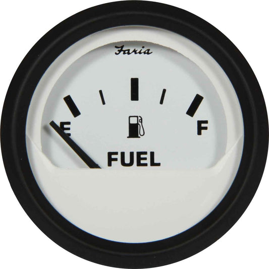 Faria Beede Fuel Level Gauge in Euro White Style (US Resistance) FAR12901