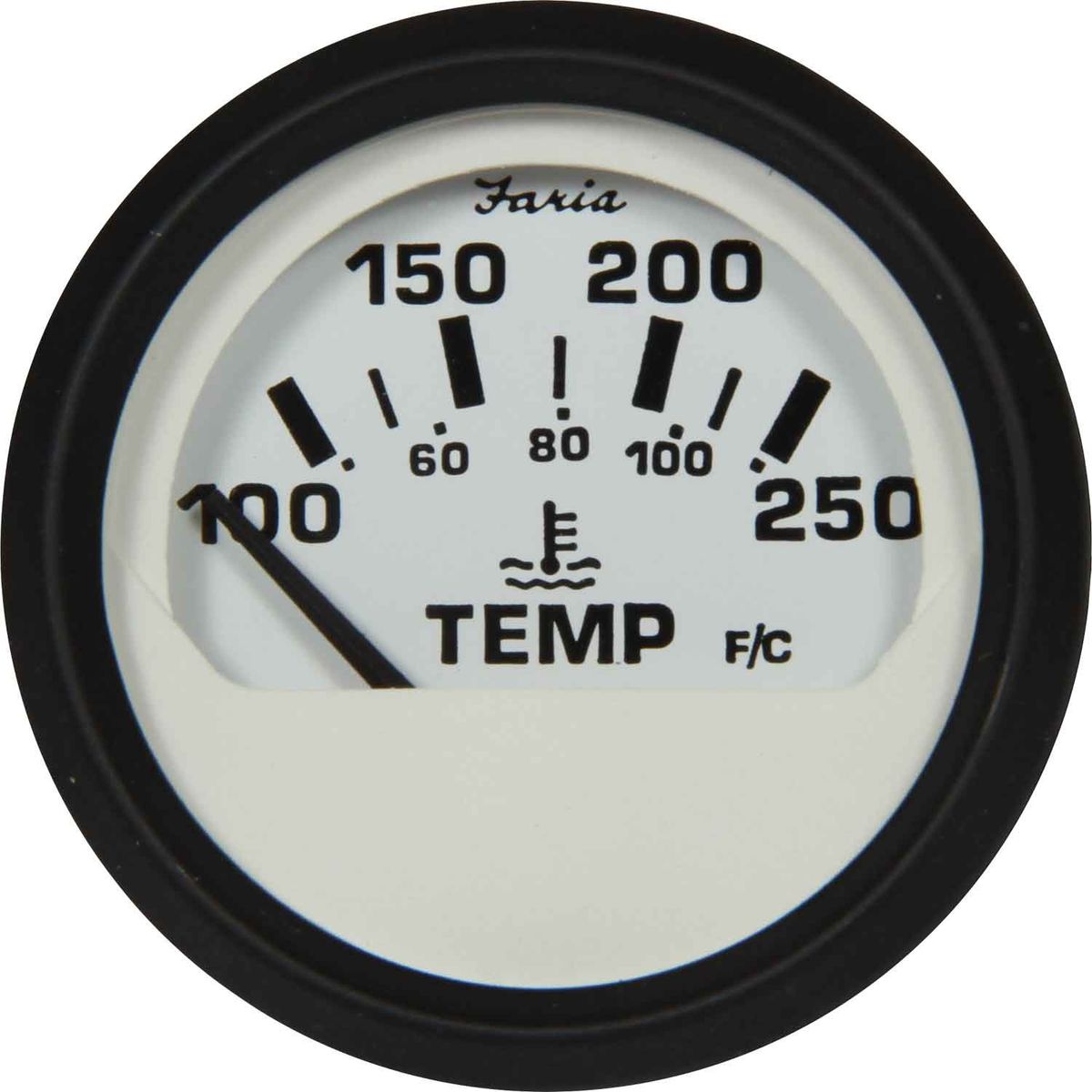 Faria Beede Water Temperature Gauge in Euro White Style (US Resist) FAR12904